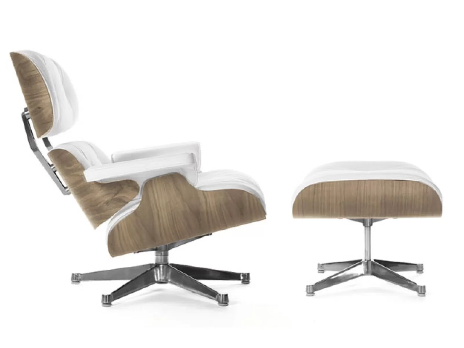 Eames Style Lounge Chair & Ottoman орех