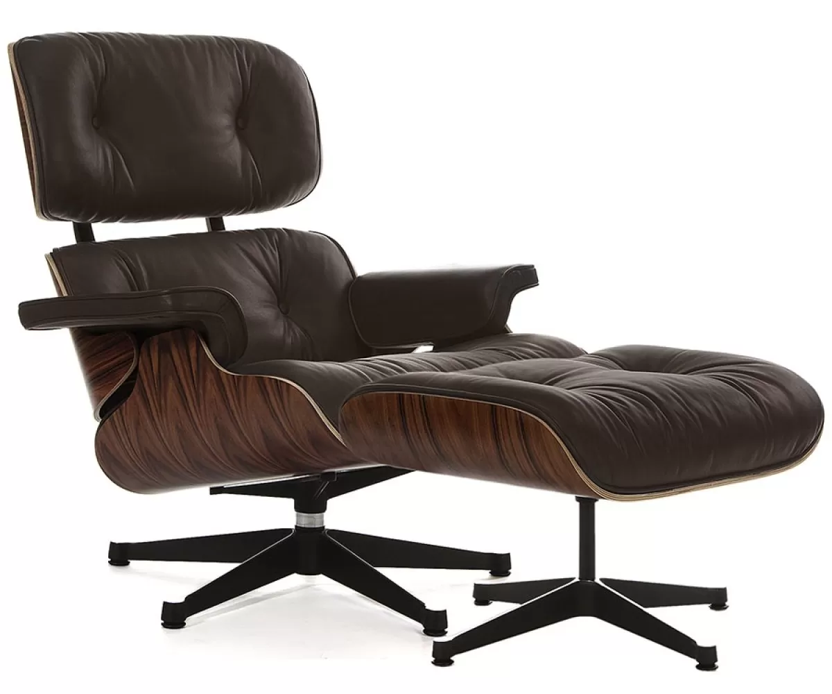 Eames Style Lounge Chair & Ottoman палисандр