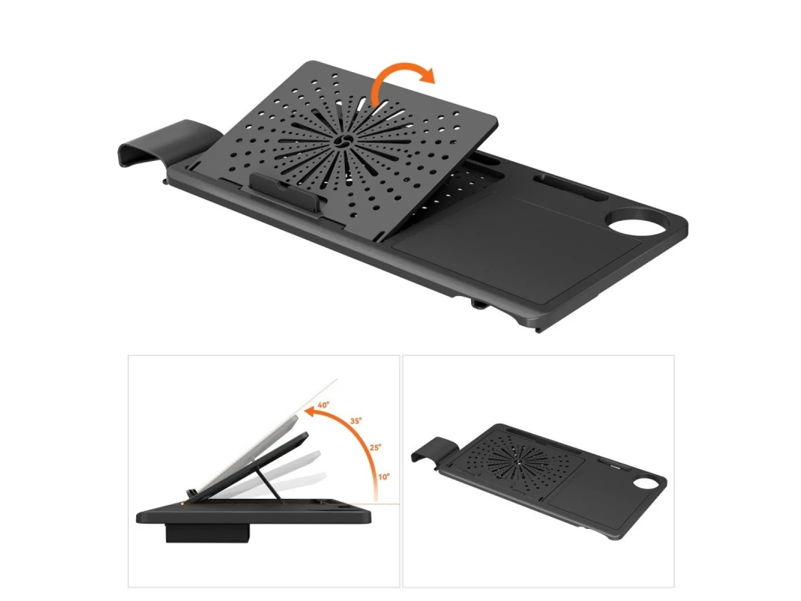 Съёмный ноутбучный столик для кресла FoxGear NETZ NTray