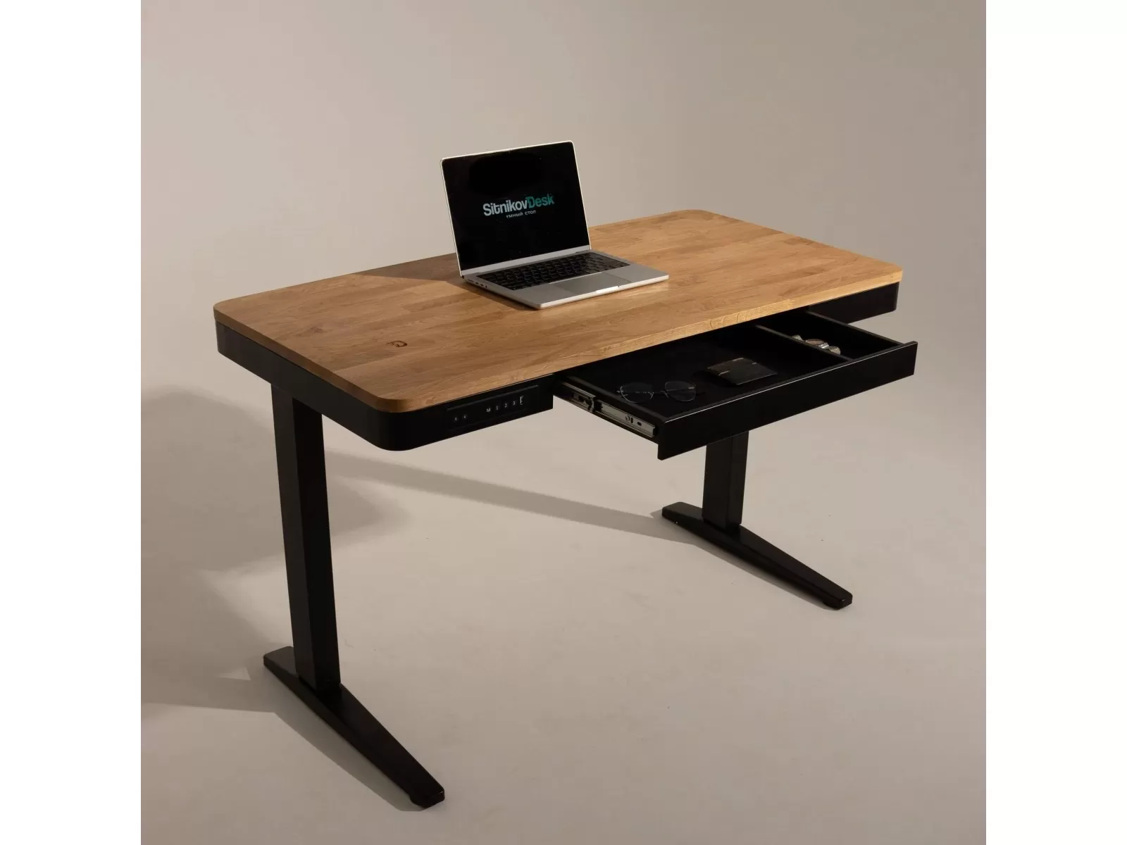 Стол с дубовой столешницей SitnikovDesk 120×60 