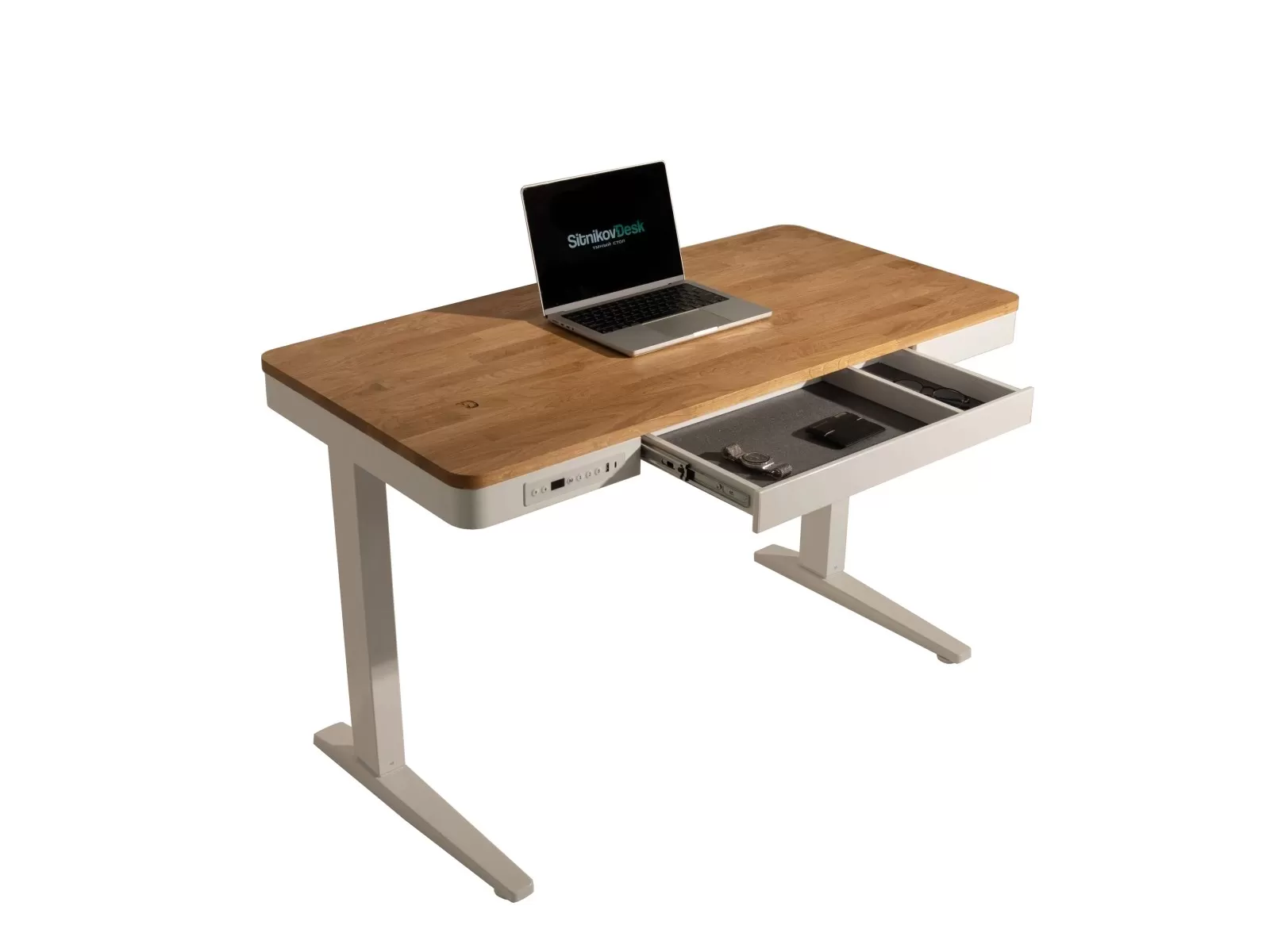 Стол с дубовой столешницей SitnikovDesk 120×60 
