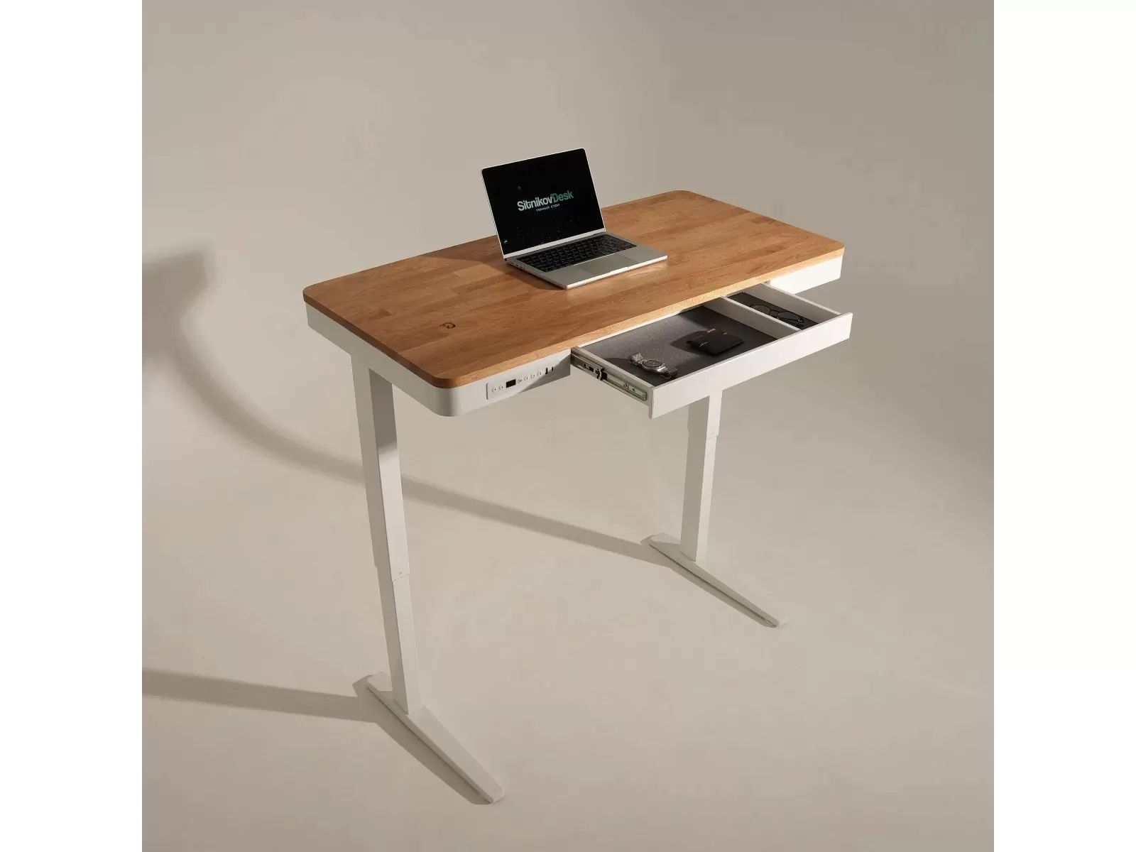 Стол с дубовой столешницей SitnikovDesk 120×60 