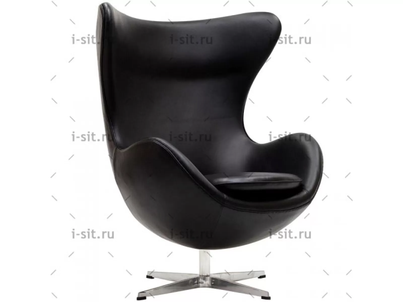 Кресло Arne Jacobsen Style Egg Chair кожа