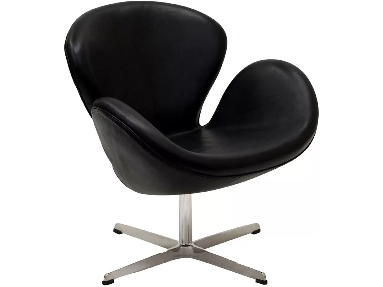 Кресло Arne Jacobsen Style Swan Chair кожа